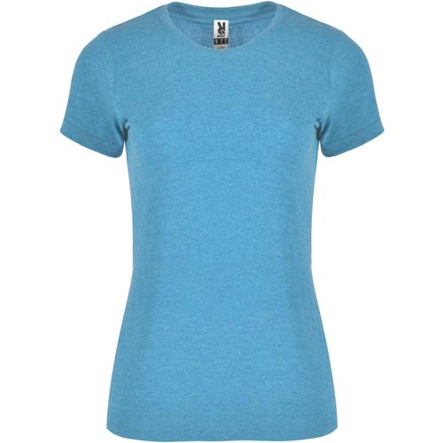 Fox T-Shirt für Damen (Art.-Nr. CA394113) - T-Shirt mit meliertem Effekt. Taillierte...