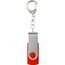 Rotate mit Schlüsselanhänger USB-Stick (mittelrot) (Art.-Nr. CA400376)