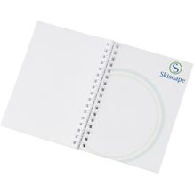 Desk-Mate® A6 Notizbuch mit Kunststoff Cover und Spiralbindung (weiß) (Art.-Nr. CA403857)