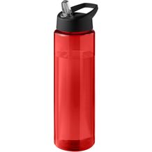 H2O Active® Eco Vibe 850 ml Sportflasche mit Ausgussdeckel (rot, schwarz) (Art.-Nr. CA404350)