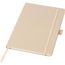 Honua A5 Notizbuch aus recyceltem Papier mit Cover aus recyceltem PET (Oatmeal) (Art.-Nr. CA410826)