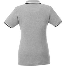 Fairfield Poloshirt mit weißem Rand für Damen [Gr. XS] (grau meliert, navy, weiss) (Art.-Nr. CA412591)