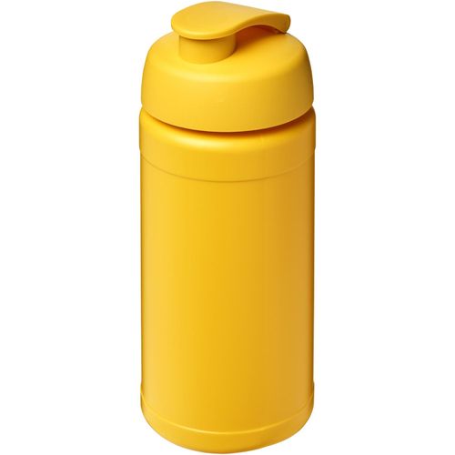 Baseline® Plus 500 ml Sportflasche mit Klappdeckel (Art.-Nr. CA413178) - Einwandige Sportflasche. Verfügt üb...