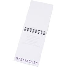 Desk-Mate A7 Notizbuch mit Kunststoff Cover und Spiralbindung (weiß / schwarz) (Art.-Nr. CA413698)