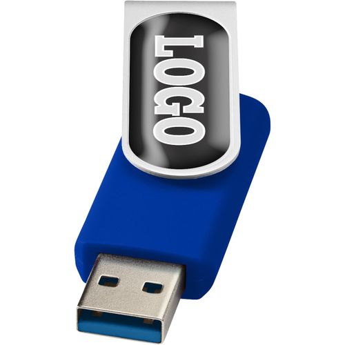 Rotate USB-Stick 3.0 mit Doming (Art.-Nr. CA418589) - Der Rotate USB-Stick 3.0 ist ein vielsei...