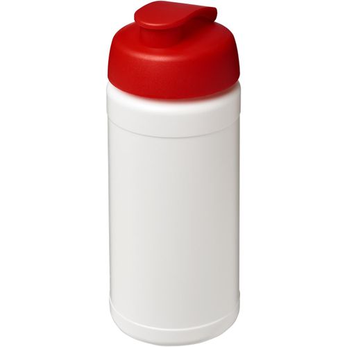 Baseline 500 ml recycelte Sportflasche mit Klappdeckel (Art.-Nr. CA419336) - Diese einwandige Sportflasche verwandelt...