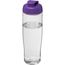 H2O Active® Tempo 700 ml Sportflasche mit Klappdeckel (transparent, lila) (Art.-Nr. CA421759)