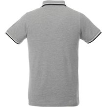 Fairfield Poloshirt mit weißem Rand für Herren [Gr. L] (grau meliert, navy, weiss) (Art.-Nr. CA421870)