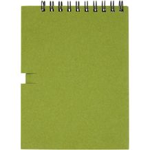 Luciano Eco Notizbuch mit Spiralbindung mit Stift - klein (grün) (Art.-Nr. CA423983)