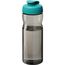 H2O Active® Eco Base 650 ml Sportflasche mit Klappdeckel (kohle, aquablau) (Art.-Nr. CA426855)