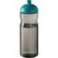 H2O Active® Eco Base 650 ml Sportflasche mit Stülpdeckel (kohle, aquablau) (Art.-Nr. CA428870)