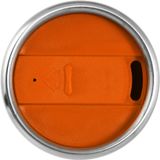 Elwood 410 ml Isolierbecher (grau,orange,silber) (Art.-Nr. CA429315)