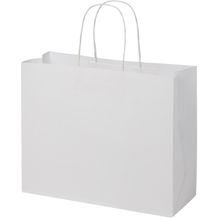 Kraftpapiertasche 120 g/m² mit gedrehten Griffen  groß (Weiss) (Art.-Nr. CA432639)