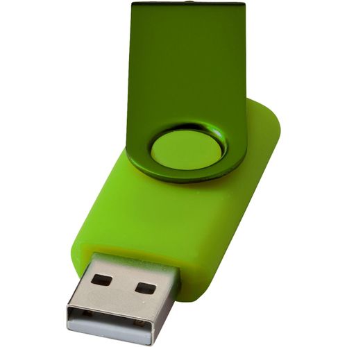 Rotate Metallic USB-Stick (Art.-Nr. CA437216) - Mit dem USB-Stick Rotate Metallic haben...
