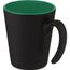 Oli 360 ml Keramikbecher mit Henkel (grün, schwarz) (Art.-Nr. CA437350)