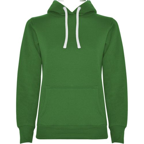 Urban Kapuzenpullover für Damen (Art.-Nr. CA438557) - Figurbetontes Sweatshirt mit zweifarbige...