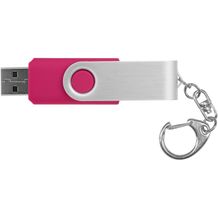 Rotate mit Schlüsselanhänger USB-Stick (magenta) (Art.-Nr. CA440260)