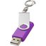 Rotate mit Schlüsselanhänger USB-Stick (lila) (Art.-Nr. CA443041)