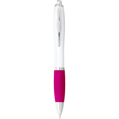 Nash Kugelschreiber weiß mit farbigem Griff (Art.-Nr. CA444858) - Da man fast jeden Tag schreibt, ist es...