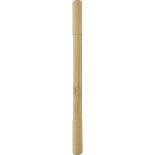Samambu Bambus Duo Kugelschreiber (Art.-Nr. CA444922) - Der Samambu Bambus Duo-Stift hat zwei...