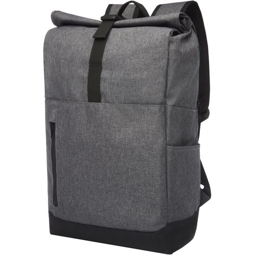 Hoss 15,6" GRS recycelter Rolltop Laptop-Rucksack 12L (Art.-Nr. CA449320) - 15,6" Laptop-Rucksack mit gepolstertem...