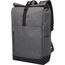 Hoss 15,6" GRS recycelter Rolltop Laptop-Rucksack 12L (heather grau, schwarz) (Art.-Nr. CA449320)