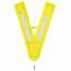 V-förmige reflektierende Sicherheitsweste (gelb) (Art.-Nr. CA450293)