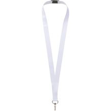 Addie Sublimation Lanyard aus recyceltem PET Kunststoff (schwarz, weiss) (Art.-Nr. CA458634)