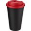 Americano® 350 ml Isolierbecher mit auslaufsicherem Schraubverschluss (schwarz, rot) (Art.-Nr. CA460197)