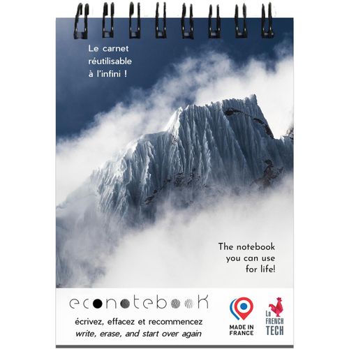 EcoNotebook NA6 wiederverwendbares Notizbuch mit Premiumcover (Art.-Nr. CA464928) - Dank seines wasser- und reißfeste...