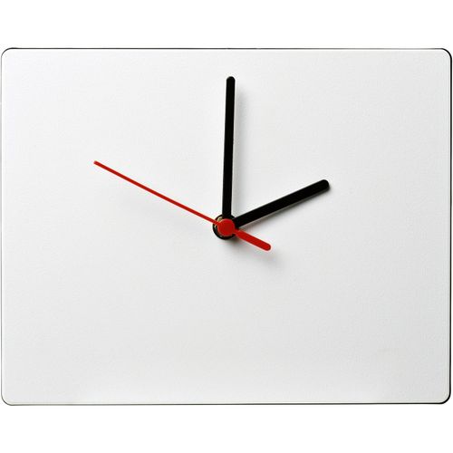 Brite-Clock® rechteckige Wanduhr (Art.-Nr. CA468942) - Wanduhr mit leuchtendem In-Mould-Labelin...