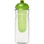 H2O Active® Base 650 ml Sportflasche mit Stülpdeckel und Infusor (transparent, limone) (Art.-Nr. CA469838)