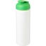 Baseline® Plus grip 750 ml Sportflasche mit Klappdeckel (weiss, grün) (Art.-Nr. CA477929)