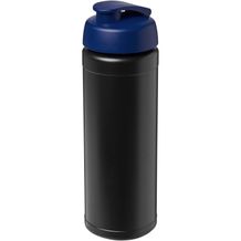 Baseline Rise 750 ml Sportflasche mit Klappdeckel (schwarz, blau) (Art.-Nr. CA479840)