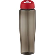 H2O Active® Eco Tempo 700 ml Sportflasche mit Ausgussdeckel (rot, kohle) (Art.-Nr. CA481049)
