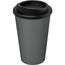 Americano® recycelter isolierter 350 ml Becher (grau, schwarz) (Art.-Nr. CA481393)