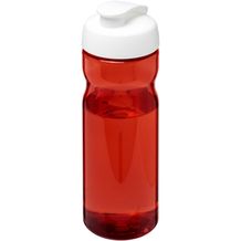 H2O Active® Eco Base 650 ml Sportflasche mit Klappdeckel (rot, weiss) (Art.-Nr. CA486543)