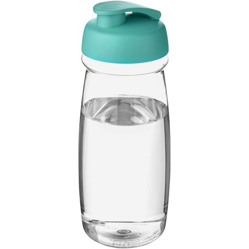 H2O Active® Pulse 600 ml Sportflasche mit Klappdeckel (Art.-Nr. CA488703) - Einwandige Sportflasche in einer stylisc...