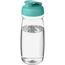 H2O Active® Pulse 600 ml Sportflasche mit Klappdeckel (transparent, aquablau) (Art.-Nr. CA488703)