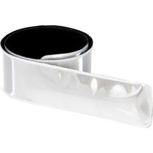 RFX 44 cm reflektierendes Sicherheits-Schnapparmband aus PVC (Weiss) (Art.-Nr. CA491827)