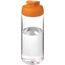 H2O Active® Octave Tritan 600-ml-Sportflasche mit Klappdeckel (transparent klar, orange) (Art.-Nr. CA497313)