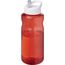 H2O Active® Eco Big Base 1L Sportflasche mit Ausgussdeckel (rot, weiss) (Art.-Nr. CA506686)