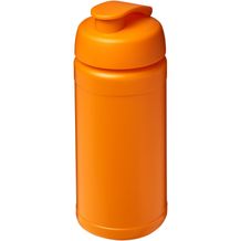 Baseline® Plus 500 ml Sportflasche mit Klappdeckel (orange) (Art.-Nr. CA507329)