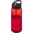 H2O Active® Octave Tritan 600 ml Sportflasche mit Ausgussdeckel (rot, schwarz) (Art.-Nr. CA507914)