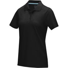 Graphite Poloshirt aus GOTS-zertifizierter Bio-Baumwolle für Damen (Schwarz) (Art.-Nr. CA509482)