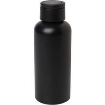 Trinity 600 ml RCS-zertifizierte Wasserflasche aus recyceltem Aluminium mit RPET-Deckel (Schwarz) (Art.-Nr. CA511939)