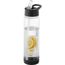 Tutti frutti 740 ml Tritan Sportflasche mit Infuser (transparent, schwarz) (Art.-Nr. CA513350)