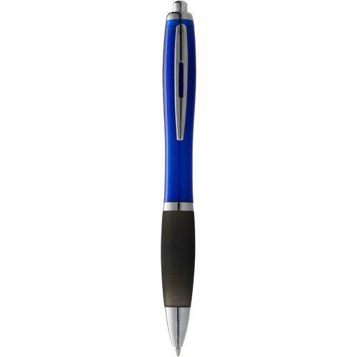 Nash Kugelschreiber farbig mit schwarzem Griff (Art.-Nr. CA519894) - Kugelschreiber mit Klickmechanismus und...
