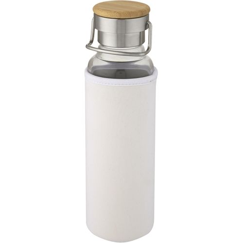 Thor 660 ml Glasflasche mit Neoprenhülle (Art.-Nr. CA521207) - Einwandige Flasche aus Borosilikatglas...