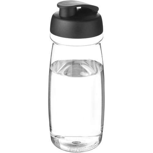 H2O Active® Pulse 600 ml Sportflasche mit Klappdeckel (Art.-Nr. CA525382) - Einwandige Sportflasche in einer stylisc...